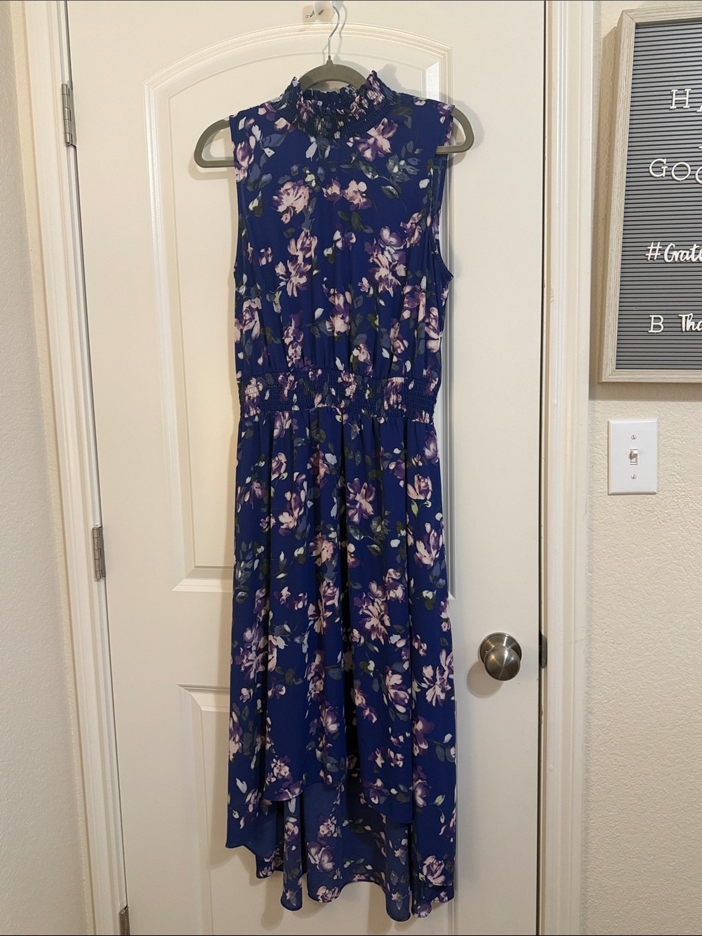 Nanette Lepore Blue Floral Dress Size 10